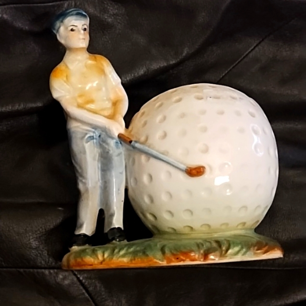Man playing golf